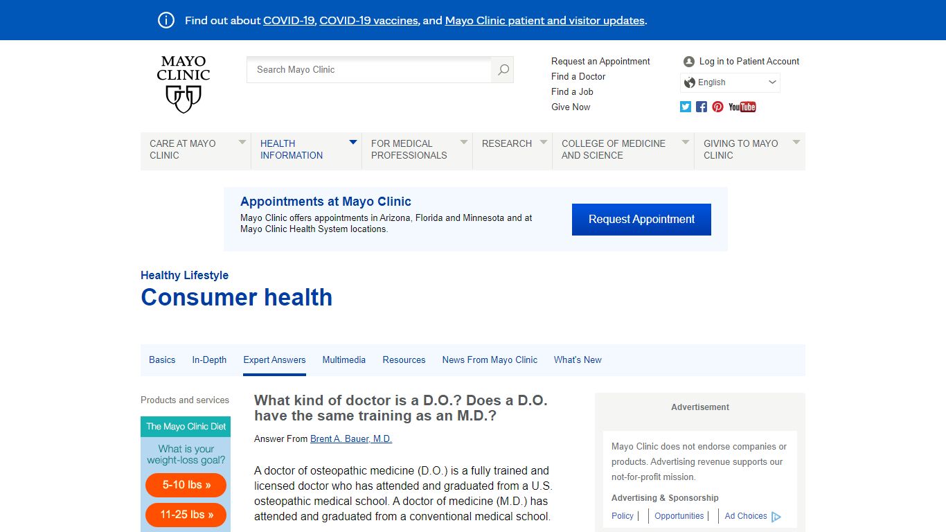 Osteopathic medicine: What kind of doctor is a D.O.? - Mayo Clinic